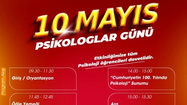 10 Mayıs Psikologlar Günü Etkinliği